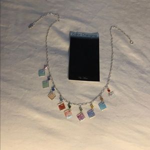 Handmade Hawaiian rainbow Glass Necklace